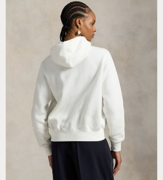 Polo Ralph Lauren Sweatshirt med fuld lynls, hvid