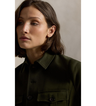 Polo Ralph Lauren Funktionell grön stickad pontejacka