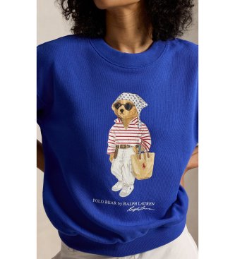 Polo Ralph Lauren Lätt sweatshirt i fleece med blå Polo Bear