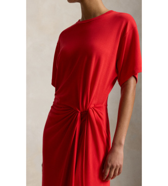 Polo Ralph Lauren Twist Detail Kleid rot