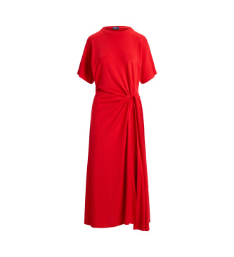 Polo Ralph Lauren Twist Detail Kleid rot