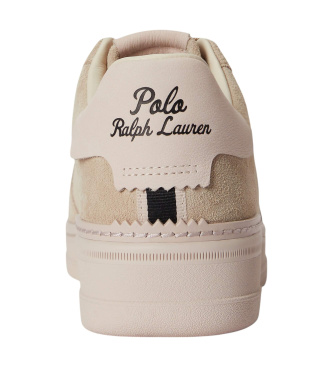 Polo Ralph Lauren Zapatillas de Piel Masters beige