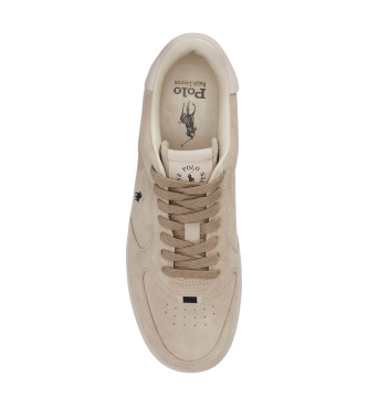 Polo Ralph Lauren Zapatillas de Piel Masters beige