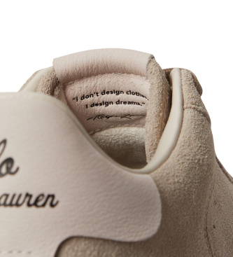 Polo Ralph Lauren Zapatillas de Piel Masters beige