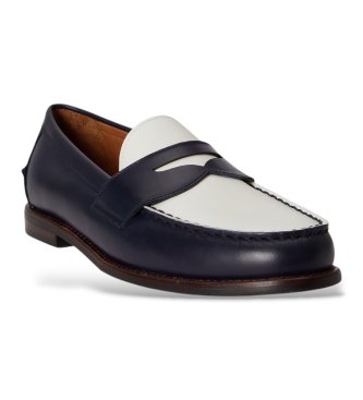 Polo Ralph Lauren Alston Penny läderloafers marinblå