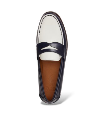 Polo Ralph Lauren Alston Penny läderloafers marinblå