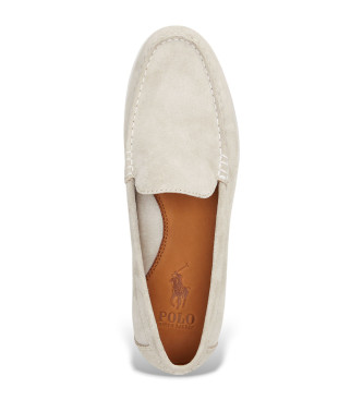 Polo Ralph Lauren Merton beige leather loafers