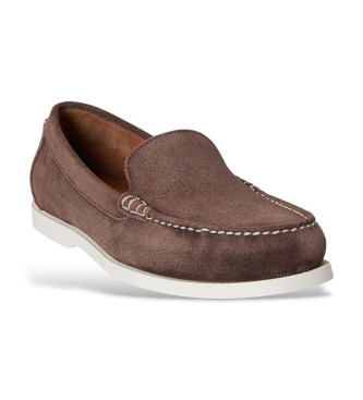 Polo Ralph Lauren Mocassins em pele Merton castanho-escuro