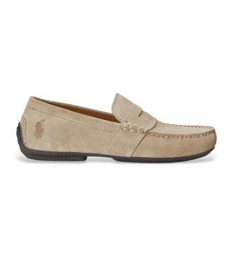 Polo Ralph Lauren Reynold loafers i beige lder