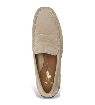 Polo Ralph Lauren Reynold beige leather loafers