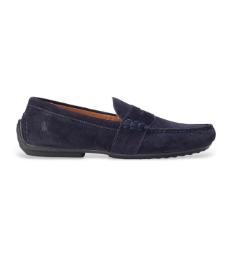 Polo Ralph Lauren Mocassins Reynold em pele da marinha