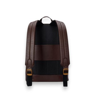 Polo Ralph Lauren Mochila em pele granulada castanha