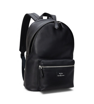 Polo Ralph Lauren Mochila de piel suave negro