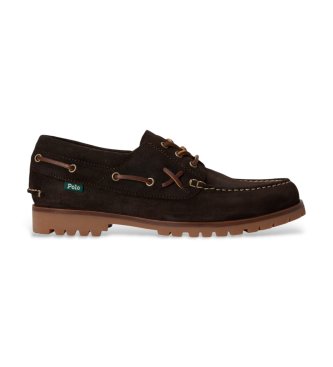 Polo Ralph Lauren Ranger nautical suede shoe in brown
