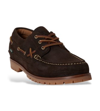 Polo Ralph Lauren Ranger nautical suede shoe in brown