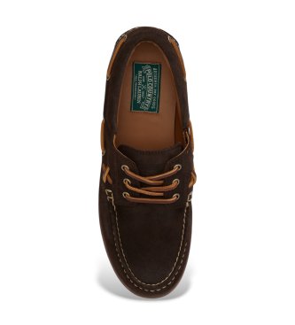 Polo Ralph Lauren Ranger nautical suede shoe in brown