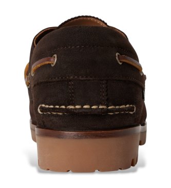 Polo Ralph Lauren Ranger nautical suede shoe in brown