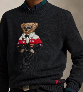 Polo Ralph Lauren Maglione con Polo Bear nero