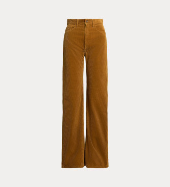 Polo Ralph Lauren Brede bukser i brunt fljl