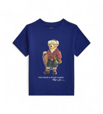 Polo Ralph Lauren Gebreid T-shirt van blauwe katoenjersey