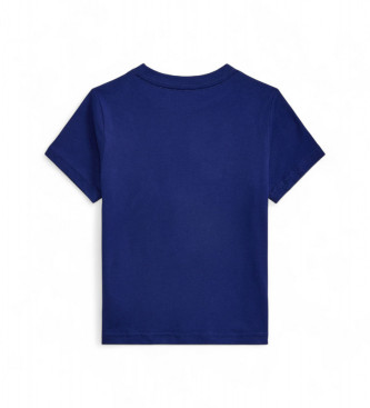 Polo Ralph Lauren Gebreid T-shirt van blauwe katoenjersey