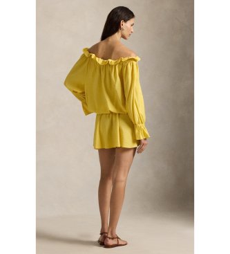 Polo Ralph Lauren Vestido de crepé amarillo