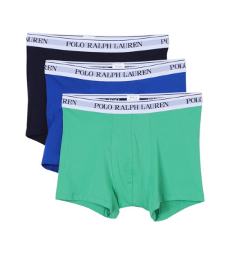 Polo Ralph Lauren Confezione da 3 boxer elasticizzati classici blu, verde, blu scuro