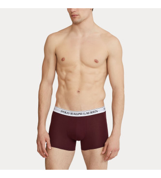 Polo Ralph Lauren 3-pack boxershorts i bomull rdbrun