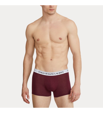 Polo Ralph Lauren 3-pack boxershorts i bomull rdbrun