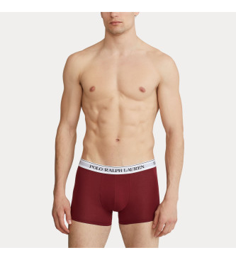 Polo Ralph Lauren 3-pack boxershorts i bomull rdbrun