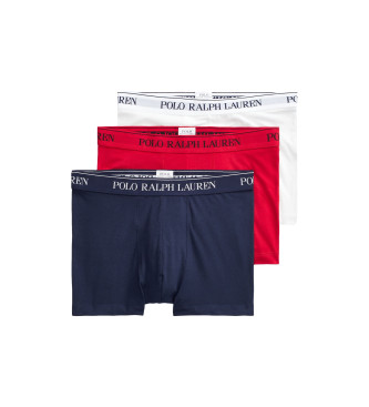 Polo Ralph Lauren Confezione da 3 boxer blu scuro, bianchi e rossi