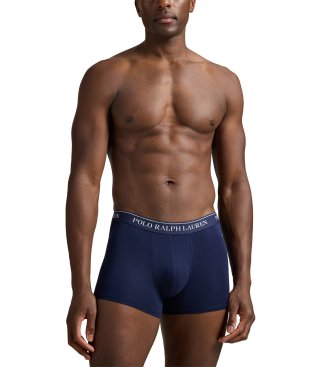 Polo Ralph Lauren Conjunto 5 boxers clássicos de algodão elástico marinho