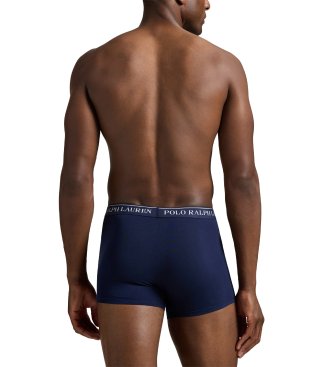 Polo Ralph Lauren Conjunto 5 boxers clássicos de algodão elástico marinho