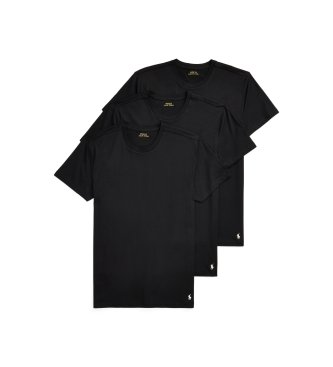 Polo Ralph Lauren Pack de tres camisetas interiores negro