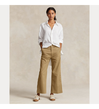 Polo Ralph Lauren Brown Wide Leg Chino Trousers