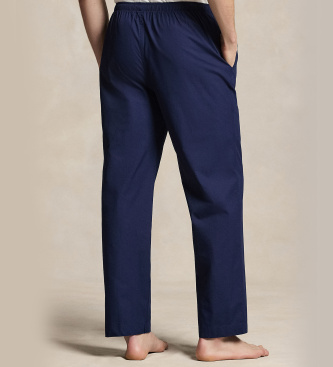 Polo Ralph Lauren Gestreifte Pyjamahose aus Baumwolle in Marineblau