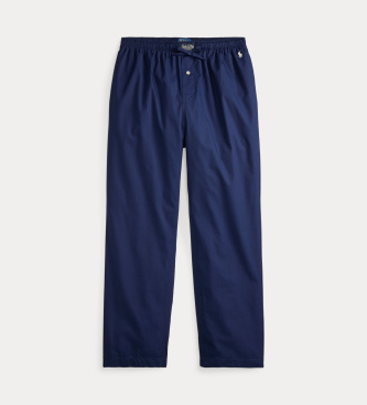 Polo Ralph Lauren Gestreifte Pyjamahose aus Baumwolle in Marineblau