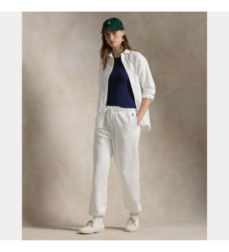 Polo Ralph Lauren Pantaloni sportivi in pile bianchi