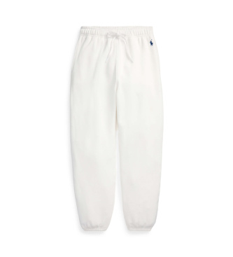Polo Ralph Lauren Pantaloni in pile bianco con coulisse