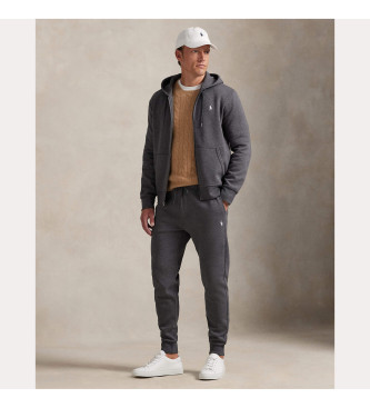 Polo Ralph Lauren Gr dubbelstickade joggingbyxor