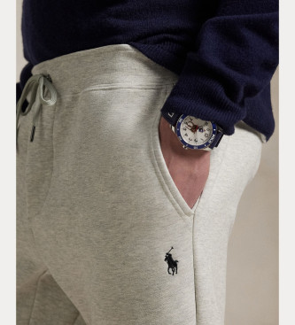 Polo Ralph Lauren Gr dubbelstickade joggingbyxor
