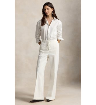 Polo Ralph Lauren Beaton-bukser i bomuld og uld i off-white