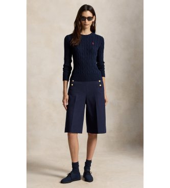 Polo Ralph Lauren Calças Beaton em algodão e lã azul-marinho