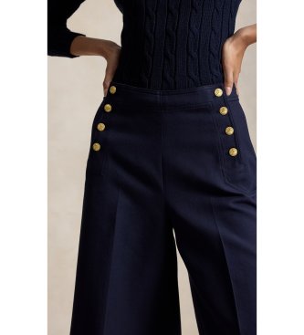 Polo Ralph Lauren Calças Beaton em algodão e lã azul-marinho
