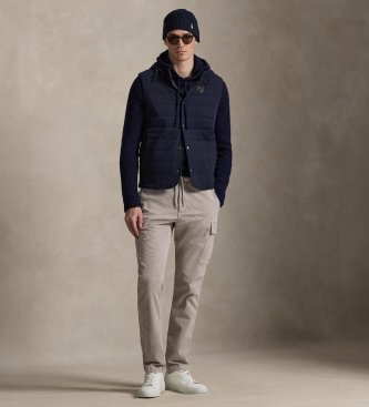 Polo Ralph Lauren Stretch-Cord Cargohose Slim Fit grau