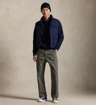 Polo Ralph Lauren Pantalone da carpentiere in tela di cotone Polo grigio