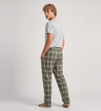 Polo Ralph Lauren Pantalón de pijama de franela verde