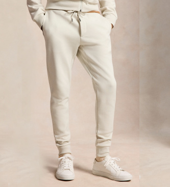 Polo Ralph Lauren Pantalón jogger de punto doble beige