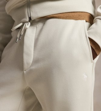 Polo Ralph Lauren Pantalón jogger de punto doble beige