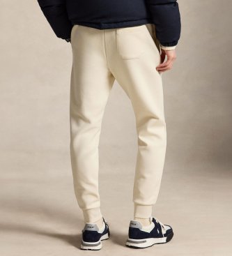 Polo Ralph Lauren Cream white double knit jogger pants